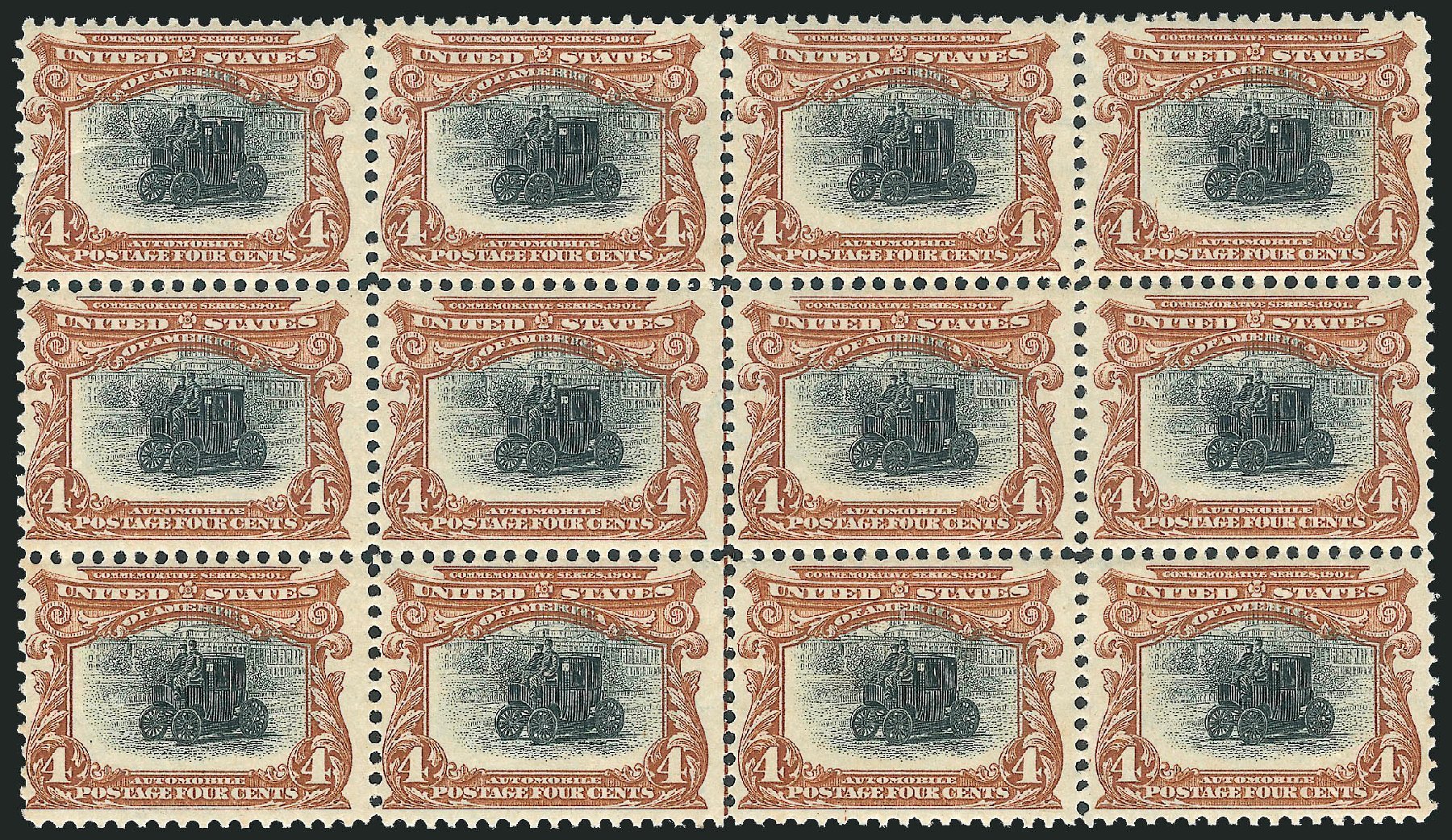 US Stamps Value Scott Cat. #296: 4c 1901 Pan American Exposition. Robert Siegel Auction Galleries, Mar 2013, Sale 1040, Lot 1630