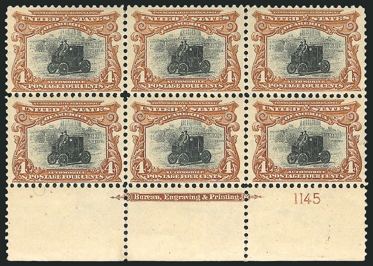 US Stamps Value Scott Catalog 296 - 4c 1901 Pan American Exposition. Robert Siegel Auction Galleries, Dec 2014, Sale 1090, Lot 1430