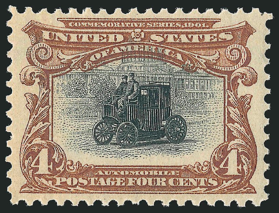 US Stamps Price Scott # 296 - 1901 4c Pan American Exposition. Robert Siegel Auction Galleries, Oct 2010, Sale 997, Lot 5830