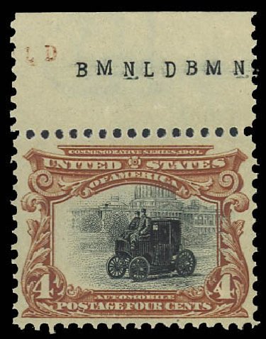 Price of US Stamp Scott Cat. #296: 4c 1901 Pan American Exposition. Daniel Kelleher Auctions, Oct 2012, Sale 632, Lot 1214