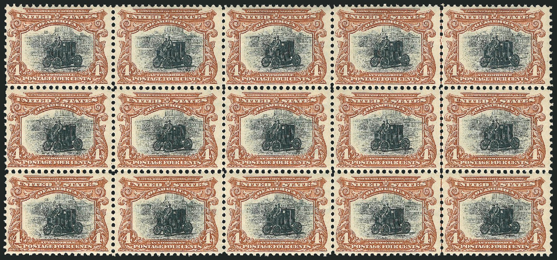 US Stamp Prices Scott Catalogue 296: 4c 1901 Pan American Exposition. Robert Siegel Auction Galleries, Feb 2015, Sale 1092, Lot 1254