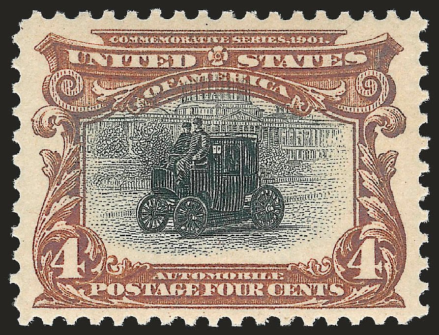 Prices of US Stamp Scott Catalogue # 296: 1901 4c Pan American Exposition. Robert Siegel Auction Galleries, Apr 2010, Sale 984, Lot 734