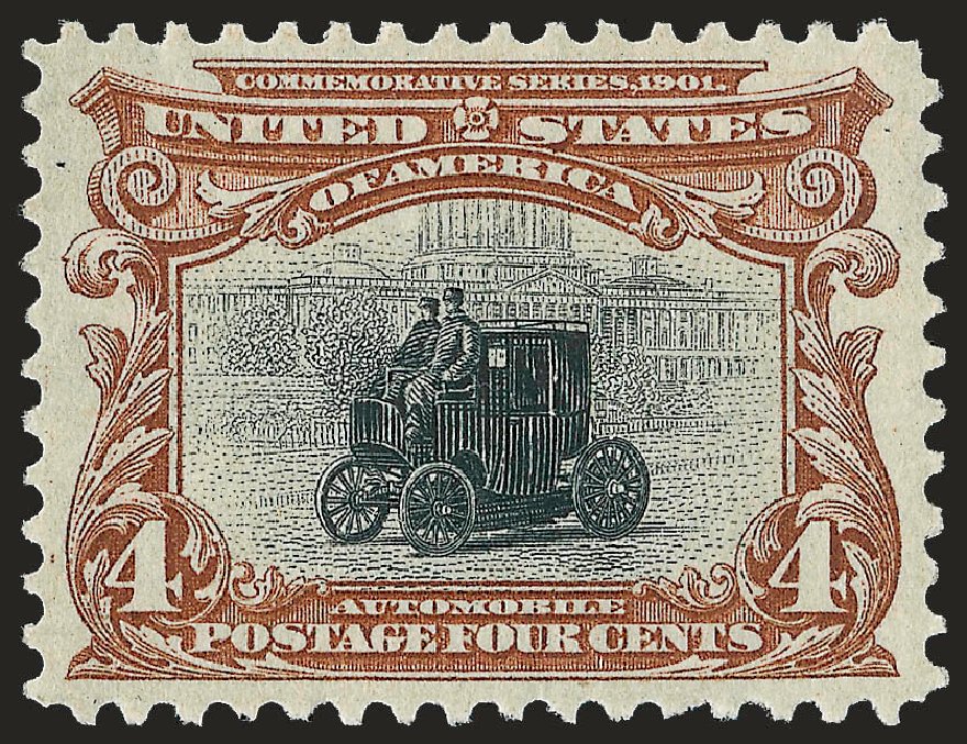 Price of US Stamps Scott Catalogue #296: 1901 4c Pan American Exposition. Robert Siegel Auction Galleries, Jun 2010, Sale 992, Lot 2384