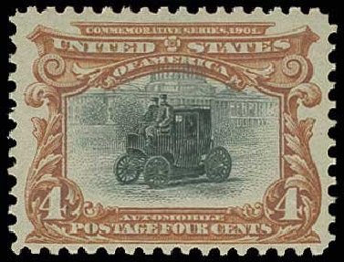 Values of US Stamp Scott Catalog # 296 - 4c 1901 Pan American Exposition. H.R. Harmer, Jun 2013, Sale 3003, Lot 1195
