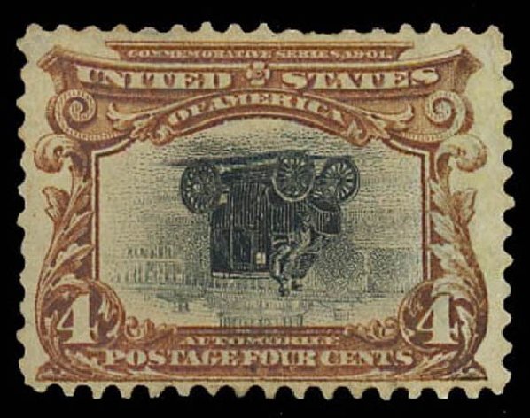Value of US Stamp Scott Catalogue #296 - 4c 1901 Pan American Exposition. Daniel Kelleher Auctions, Oct 2011, Sale 626, Lot 285