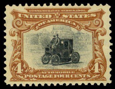 US Stamps Price Scott Catalogue # 296: 1901 4c Pan American Exposition. Daniel Kelleher Auctions, Mar 2013, Sale 635, Lot 415