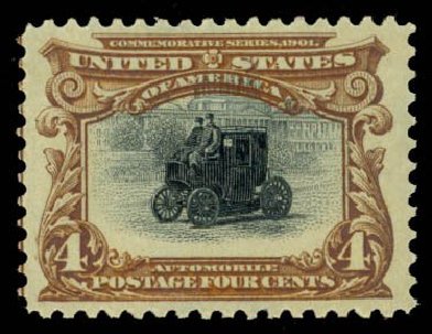 Price of US Stamp Scott Cat. 296 - 1901 4c Pan American Exposition. Daniel Kelleher Auctions, May 2014, Sale 652, Lot 455