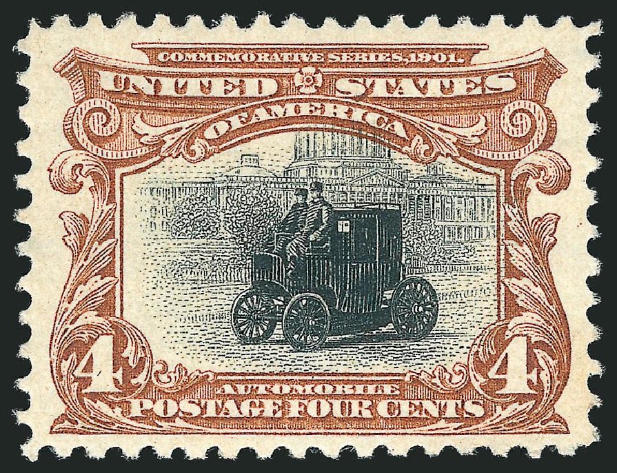 Values of US Stamp Scott Cat. #296: 4c 1901 Pan American Exposition. Robert Siegel Auction Galleries, Nov 2013, Sale 1057, Lot 885