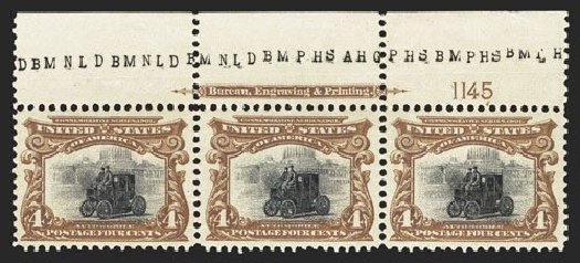 Prices of US Stamp Scott Cat. #296: 1901 4c Pan American Exposition. Spink Shreves Galleries, Mar 2013, Sale 142, Lot 295
