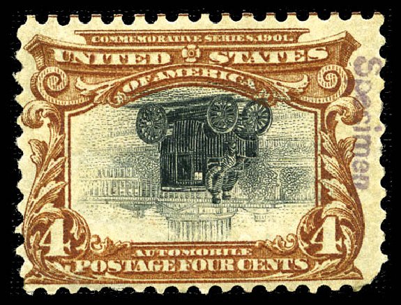 Value of US Stamps Scott Catalog # 296: 1901 4c Pan American Exposition. Matthew Bennett International, Feb 2012, Sale 340, Lot 382