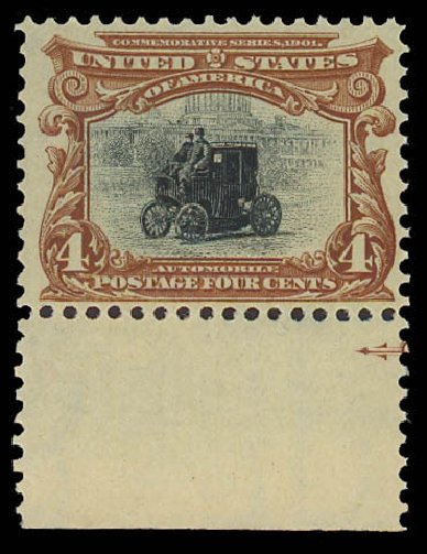 Value of US Stamp Scott # 296 - 4c 1901 Pan American Exposition. Daniel Kelleher Auctions, Jun 2012, Sale 630, Lot 1682