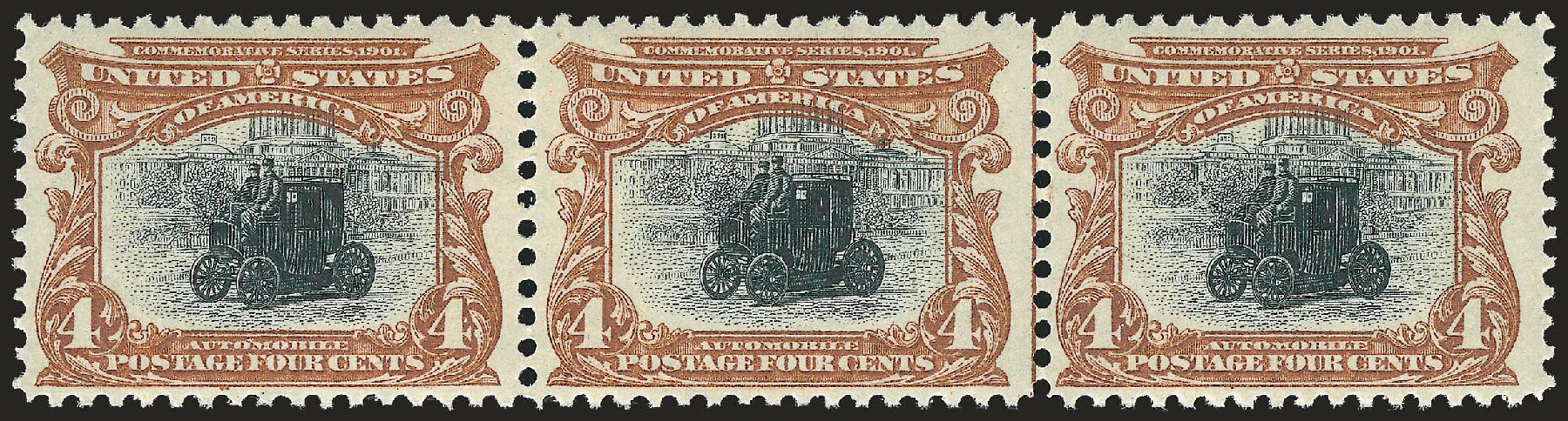 Costs of US Stamp Scott Cat. #296 - 4c 1901 Pan American Exposition. Robert Siegel Auction Galleries, Dec 2009, Sale 982, Lot 5662
