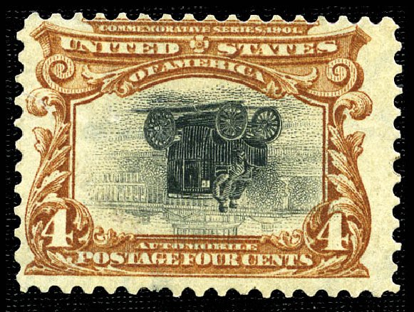 Cost of US Stamp Scott # 296 - 4c 1901 Pan American Exposition. Matthew Bennett International, Feb 2012, Sale 340, Lot 383