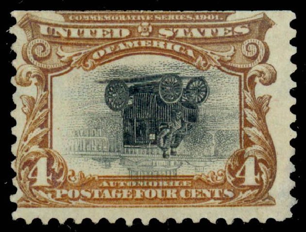 Cost of US Stamps Scott Catalogue #296 - 1901 4c Pan American Exposition. Daniel Kelleher Auctions, Sep 2013, Sale 639, Lot 3403