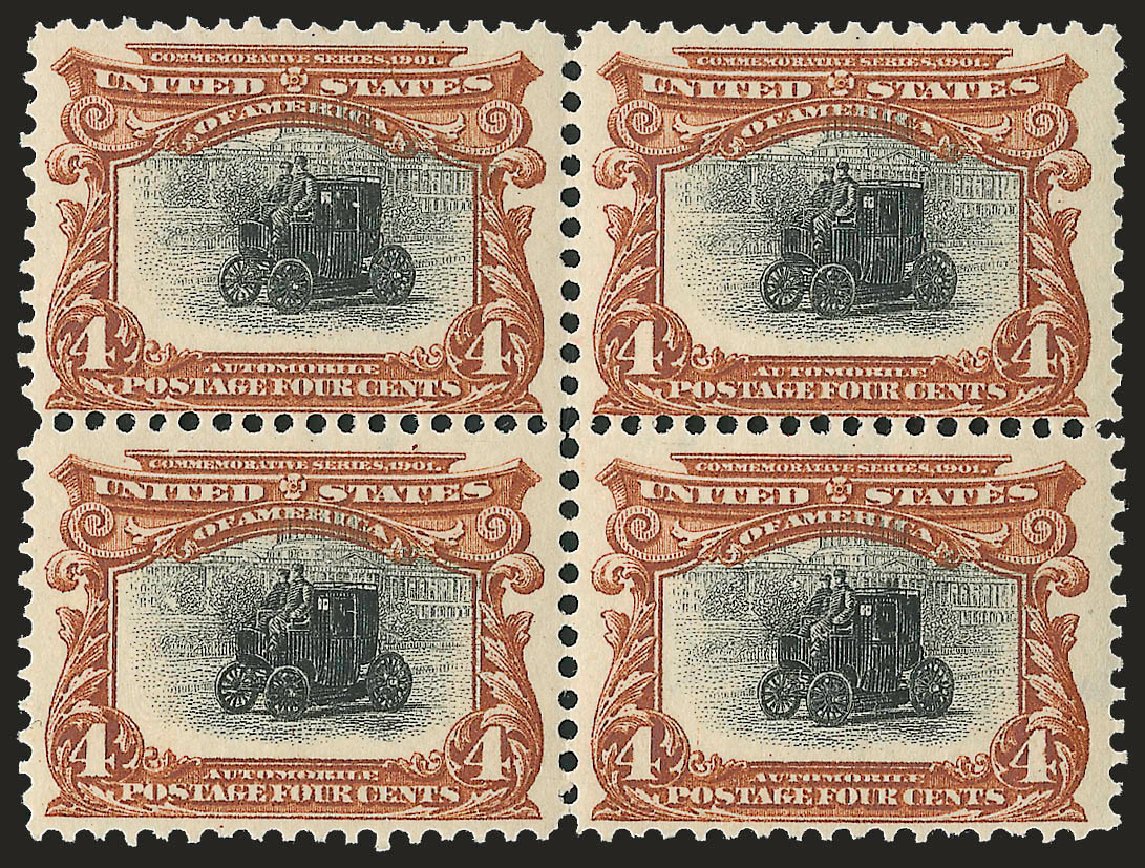 Cost of US Stamps Scott Cat. # 296 - 1901 4c Pan American Exposition. Robert Siegel Auction Galleries, Dec 2009, Sale 982, Lot 5663