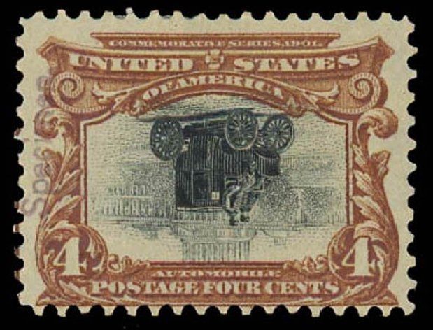 Cost of US Stamps Scott #296: 1901 4c Pan American Exposition. Daniel Kelleher Auctions, Oct 2011, Sale 626, Lot 286
