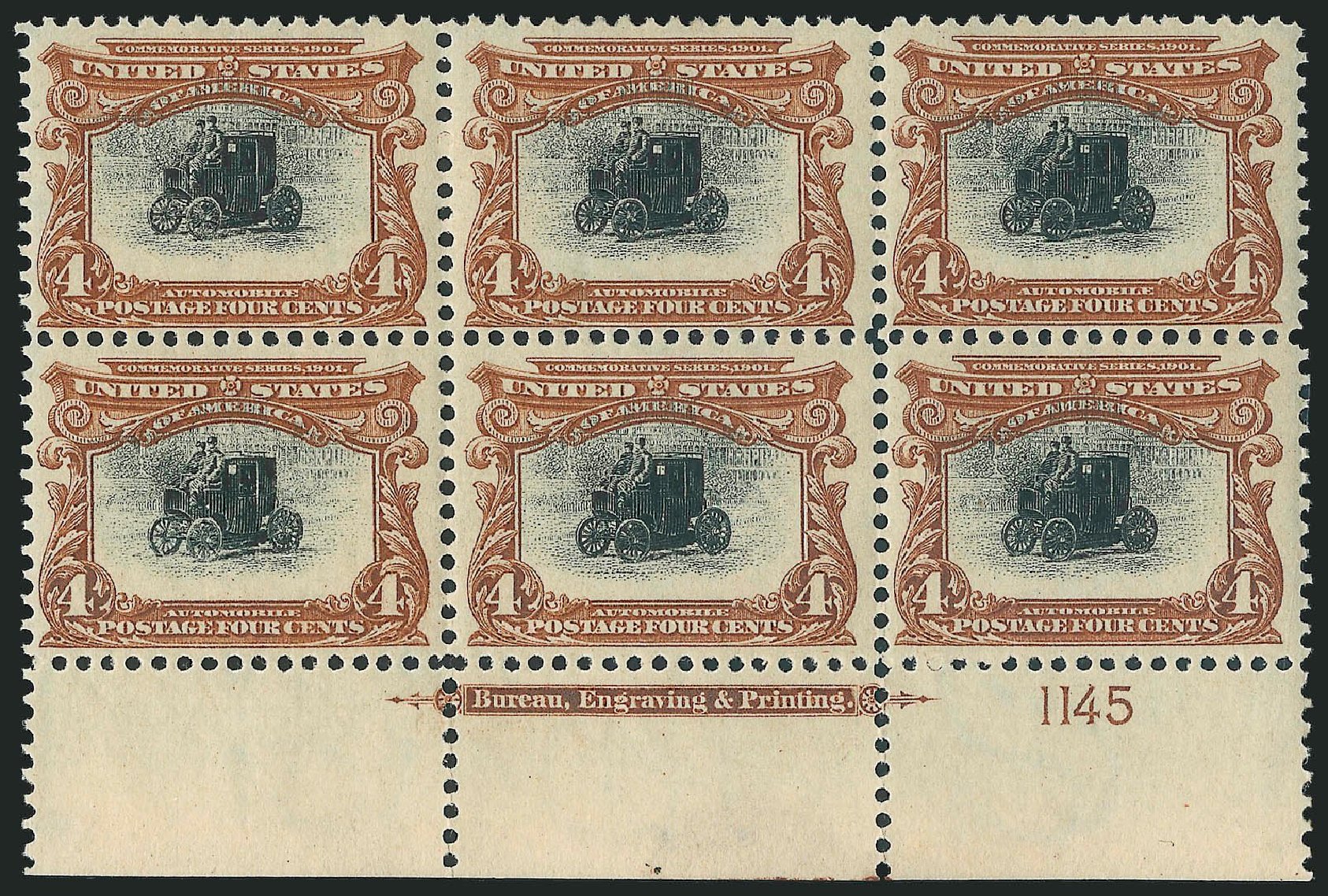 US Stamp Value Scott Catalog # 296: 4c 1901 Pan American Exposition. Robert Siegel Auction Galleries, Mar 2014, Sale 1067, Lot 1346