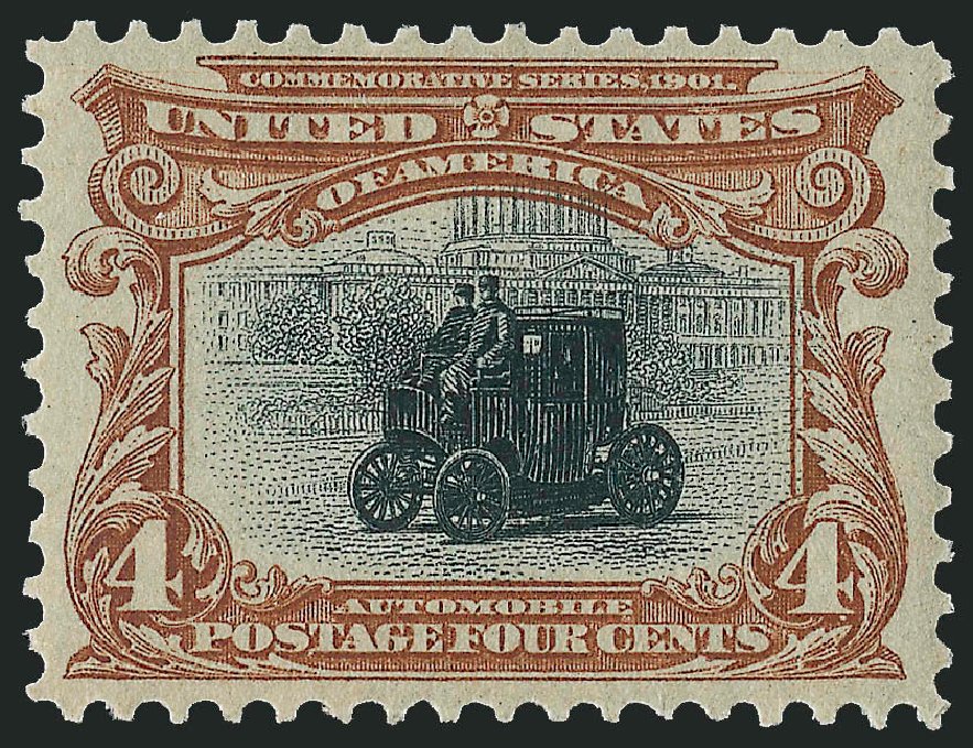 Costs of US Stamps Scott 296: 1901 4c Pan American Exposition. Robert Siegel Auction Galleries, Jun 2009, Sale 975, Lot 1646