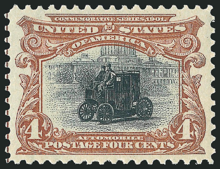 Value of US Stamp Scott Cat. 296 - 1901 4c Pan American Exposition. Robert Siegel Auction Galleries, Sep 2009, Sale 976, Lot 1836