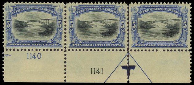 Costs of US Stamps Scott 297 - 1901 5c Pan American Exposition. Daniel Kelleher Auctions, Jun 2012, Sale 630, Lot 1687