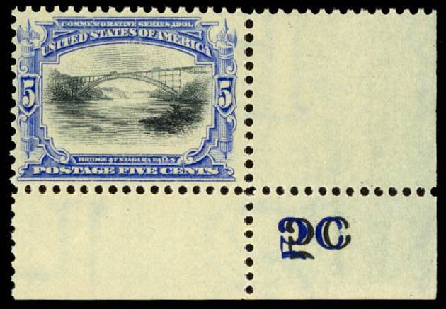 Costs of US Stamp Scott Catalogue # 297: 5c 1901 Pan American Exposition. Daniel Kelleher Auctions, Apr 2013, Sale 636, Lot 257