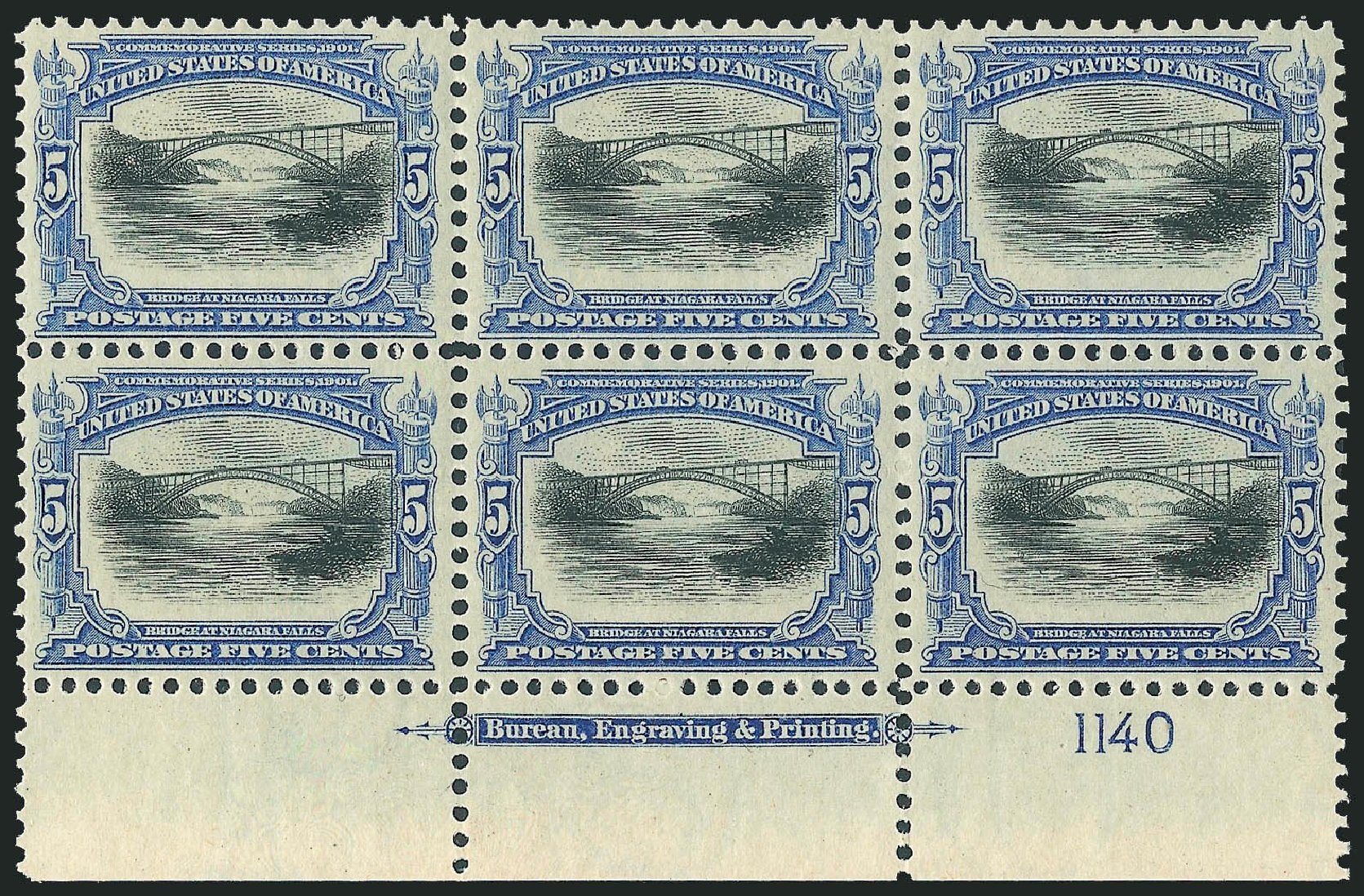 US Stamps Value Scott Cat. #297: 1901 5c Pan American Exposition. Robert Siegel Auction Galleries, Mar 2014, Sale 1067, Lot 1347