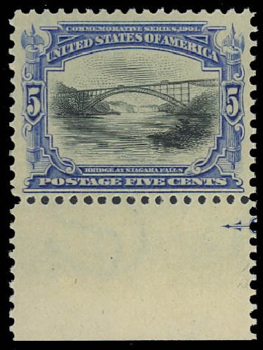 Value of US Stamps Scott Cat. 297: 1901 5c Pan American Exposition. Daniel Kelleher Auctions, Oct 2012, Sale 632, Lot 1218
