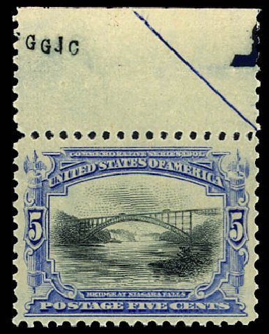 US Stamps Price Scott Cat. 297 - 1901 5c Pan American Exposition. Daniel Kelleher Auctions, Dec 2012, Sale 633, Lot 508