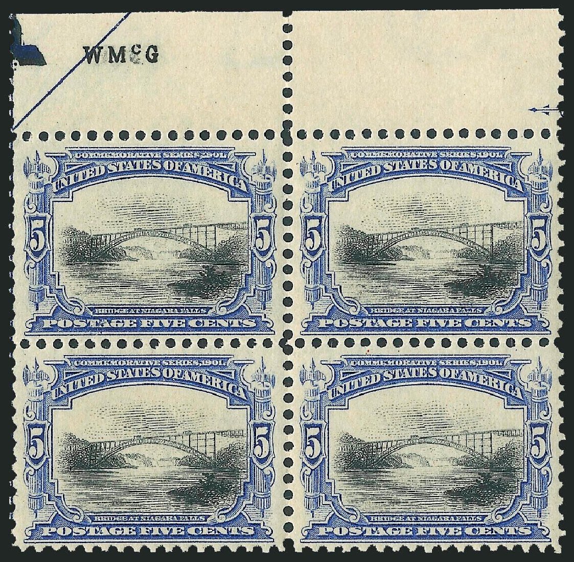 Values of US Stamps Scott Catalog 297 - 5c 1901 Pan American Exposition. Robert Siegel Auction Galleries, Jul 2013, Sale 1050, Lot 458