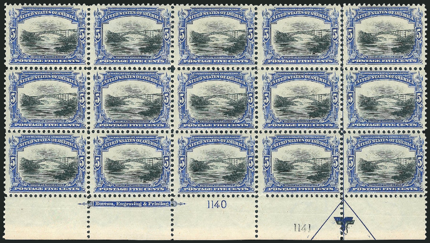 Cost of US Stamp Scott Cat. 297 - 5c 1901 Pan American Exposition. Robert Siegel Auction Galleries, Apr 2009, Sale 971, Lot 1368