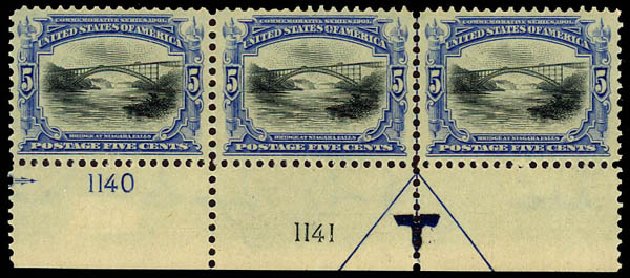 US Stamp Value Scott Cat. #297: 5c 1901 Pan American Exposition. Daniel Kelleher Auctions, Dec 2012, Sale 633, Lot 509