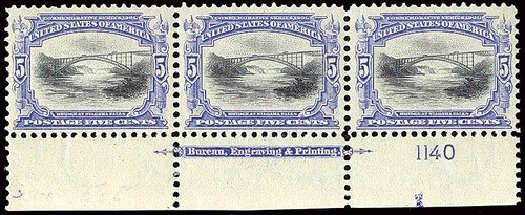 US Stamp Value Scott Catalog # 297 - 1901 5c Pan American Exposition. Spink Shreves Galleries, Jan 2014, Sale 146, Lot 349