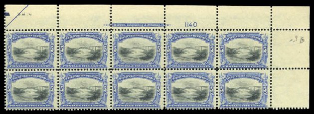 Costs of US Stamps Scott Cat. # 297: 1901 5c Pan American Exposition. Matthew Bennett International, Sep 2010, Sale 333, Lot 3710