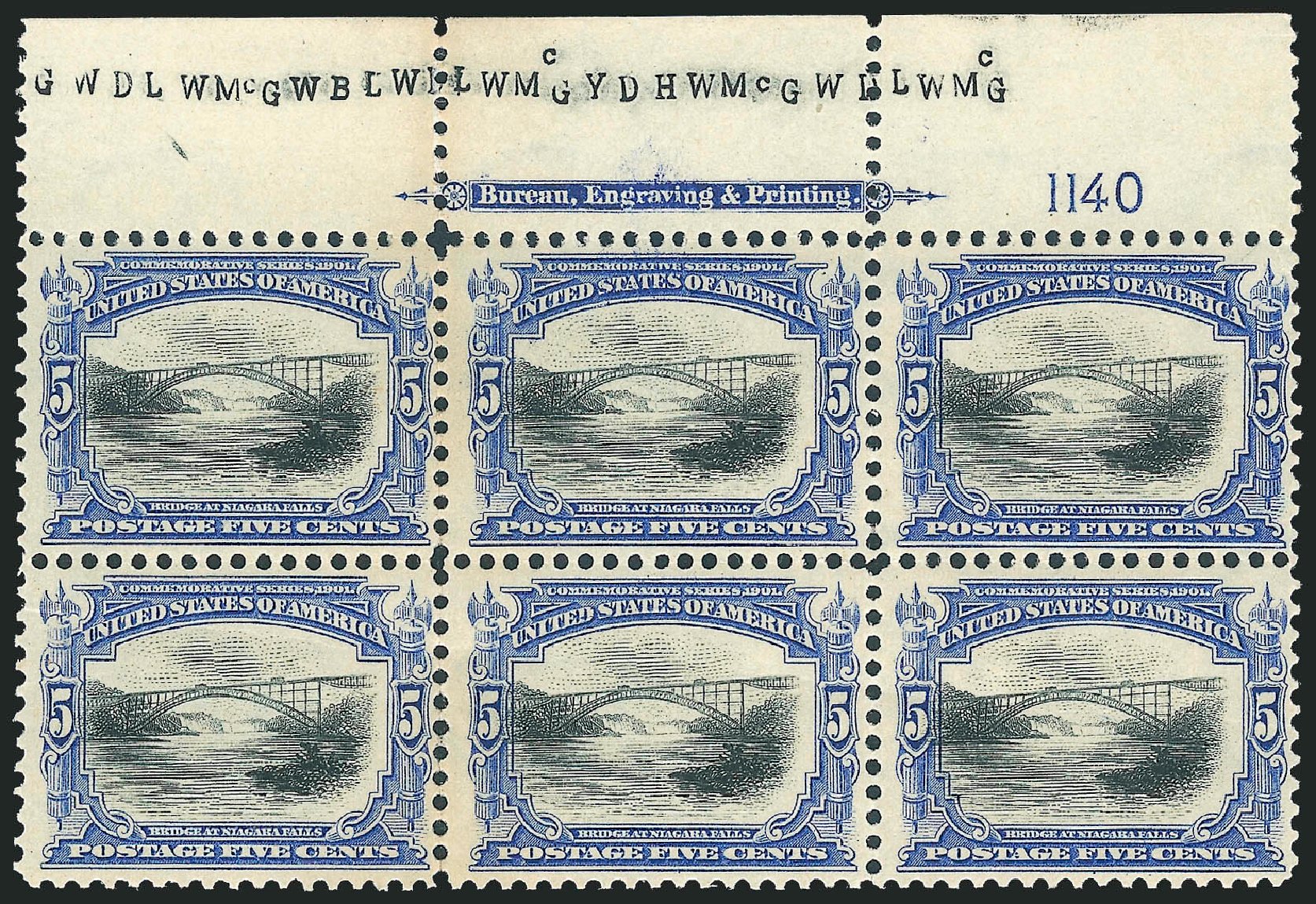 US Stamp Price Scott Catalogue 297: 5c 1901 Pan American Exposition. Robert Siegel Auction Galleries, Dec 2012, Sale 1037, Lot 1940