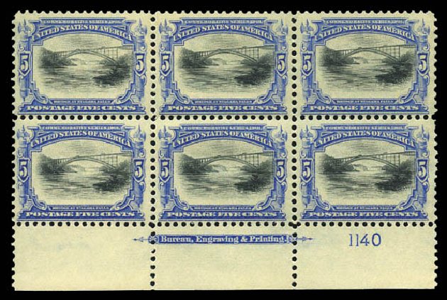 Price of US Stamp Scott Catalogue 297: 1901 5c Pan American Exposition. Matthew Bennett International, Mar 2011, Sale 337, Lot 2761