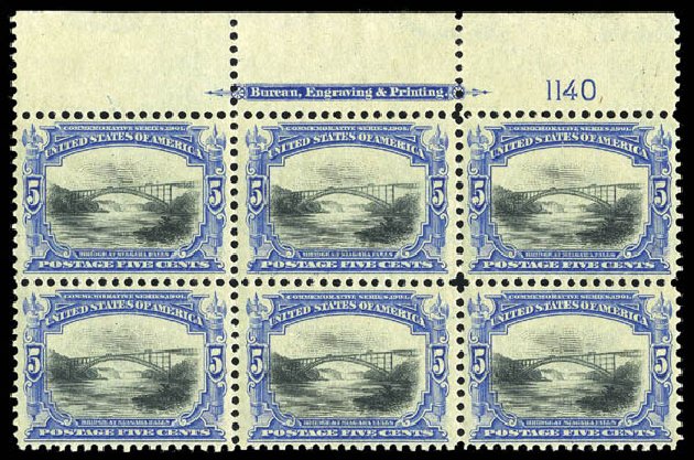 US Stamps Price Scott Catalogue 297: 1901 5c Pan American Exposition. Matthew Bennett International, Sep 2012, Sale 345, Lot 301