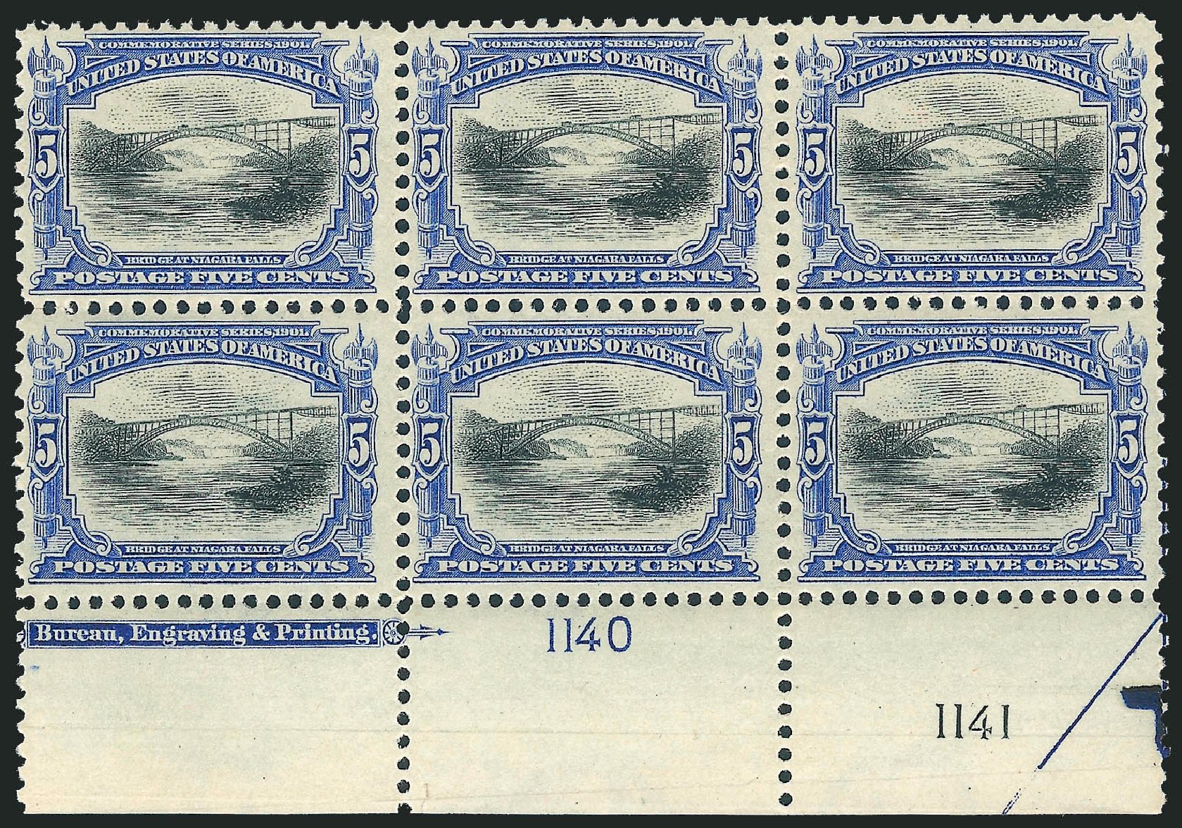 Cost of US Stamps Scott Catalog # 297: 1901 5c Pan American Exposition. Robert Siegel Auction Galleries, Dec 2012, Sale 1037, Lot 1941