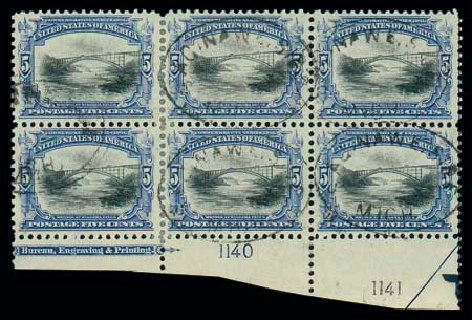 Costs of US Stamp Scott Cat. 297 - 5c 1901 Pan American Exposition. Matthew Bennett International, Dec 2007, Sale 325, Lot 1894