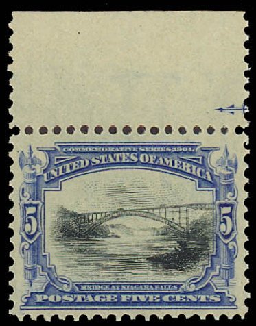 US Stamp Price Scott Catalogue 297 - 5c 1901 Pan American Exposition. Daniel Kelleher Auctions, Jun 2012, Sale 630, Lot 1684