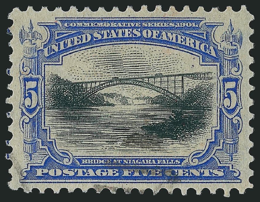 US Stamp Values Scott Cat. #297 - 1901 5c Pan American Exposition. Robert Siegel Auction Galleries, Dec 2010, Sale 1000, Lot 1174