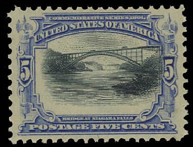 US Stamps Value Scott Catalog #297 - 1901 5c Pan American Exposition. Daniel Kelleher Auctions, Jun 2012, Sale 630, Lot 1685