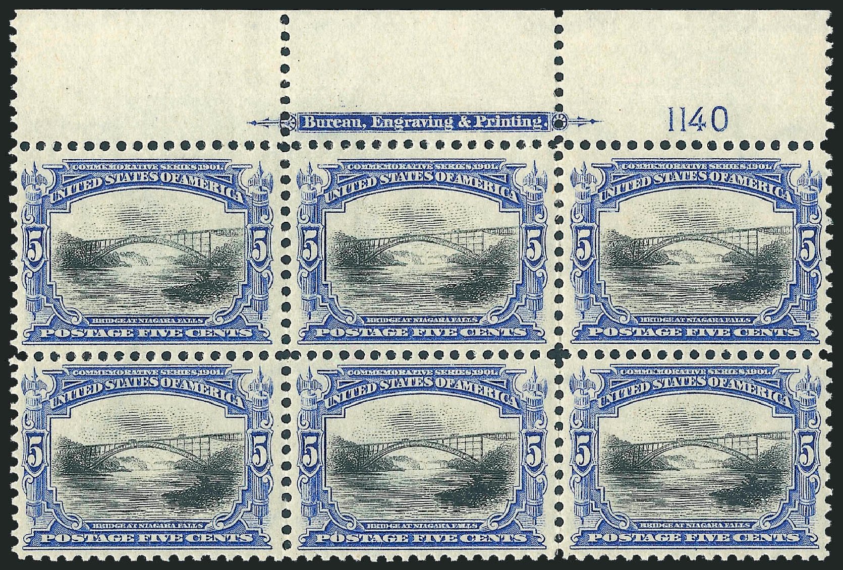 US Stamp Price Scott Catalog #297 - 1901 5c Pan American Exposition. Robert Siegel Auction Galleries, Oct 2011, Sale 1014, Lot 1695
