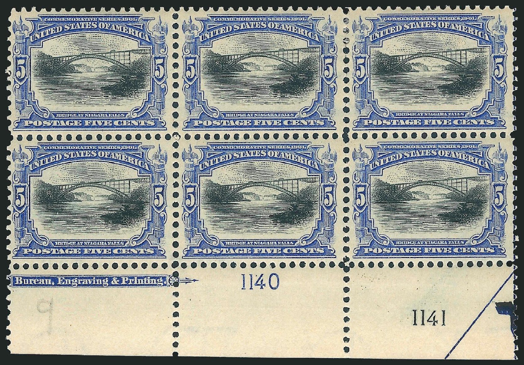 US Stamps Value Scott 297 - 1901 5c Pan American Exposition. Robert Siegel Auction Galleries, Mar 2013, Sale 1040, Lot 1635