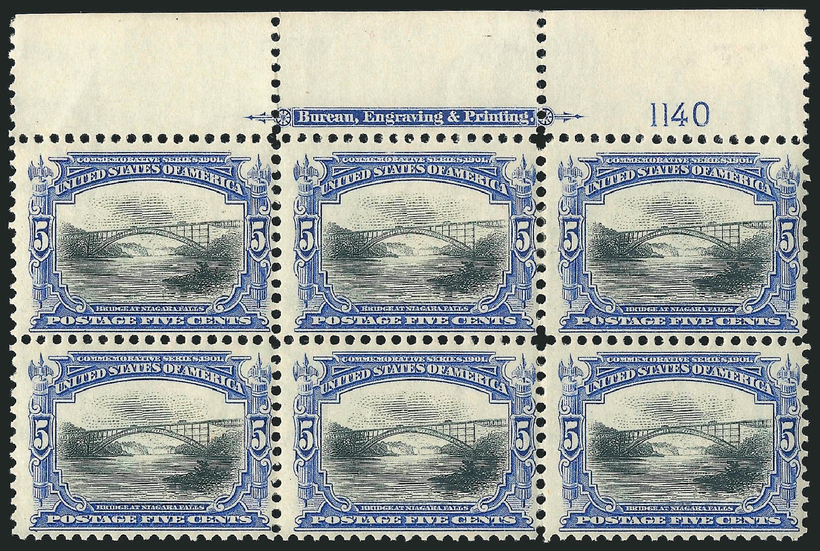 Value of US Stamp Scott 297: 5c 1901 Pan American Exposition. Robert Siegel Auction Galleries, Apr 2015, Sale 1096, Lot 525