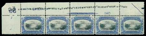 Costs of US Stamps Scott Cat. #297 - 1901 5c Pan American Exposition. Matthew Bennett International, Dec 2007, Sale 324, Lot 1172