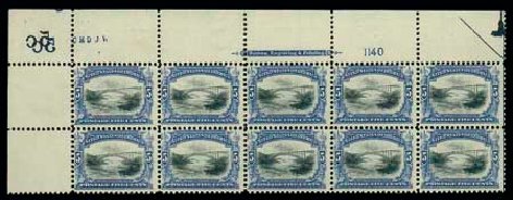 Cost of US Stamps Scott Catalogue # 297 - 1901 5c Pan American Exposition. Matthew Bennett International, Dec 2007, Sale 325, Lot 1892