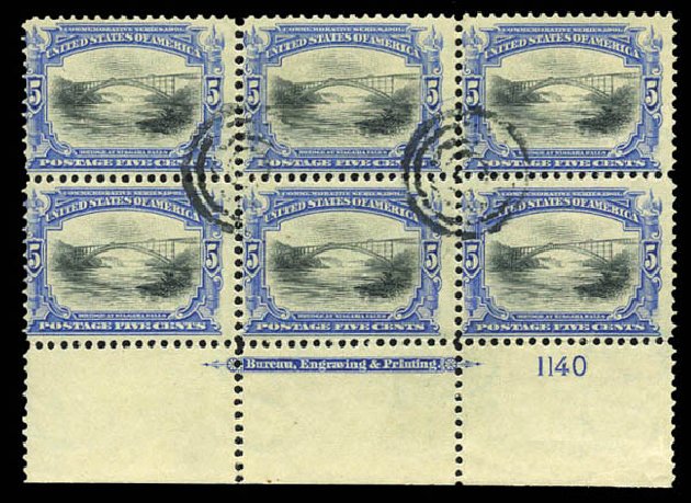 US Stamps Prices Scott Cat. #297 - 5c 1901 Pan American Exposition. Matthew Bennett International, Mar 2011, Sale 337, Lot 2762