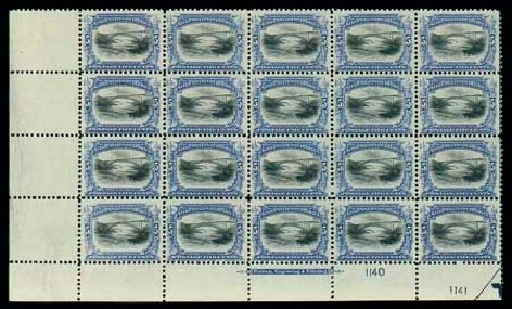 US Stamps Value Scott Catalog #297 - 1901 5c Pan American Exposition. Matthew Bennett International, Oct 2007, Sale 320, Lot 533