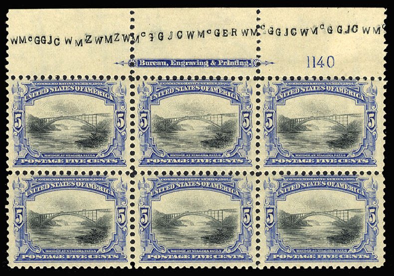 Value of US Stamp Scott Catalog 297 - 1901 5c Pan American Exposition. Cherrystone Auctions, Jan 2009, Sale 200901, Lot 193