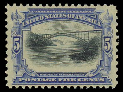 Cost of US Stamp Scott 297: 5c 1901 Pan American Exposition. Daniel Kelleher Auctions, Jul 2011, Sale 625, Lot 893